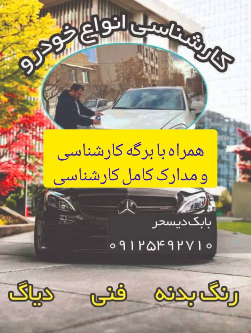 کارشناسی رنگ بدنه خودرو